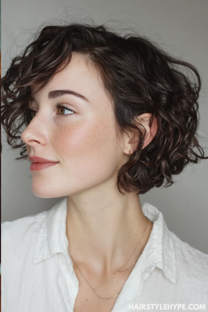 Curly Short Bob