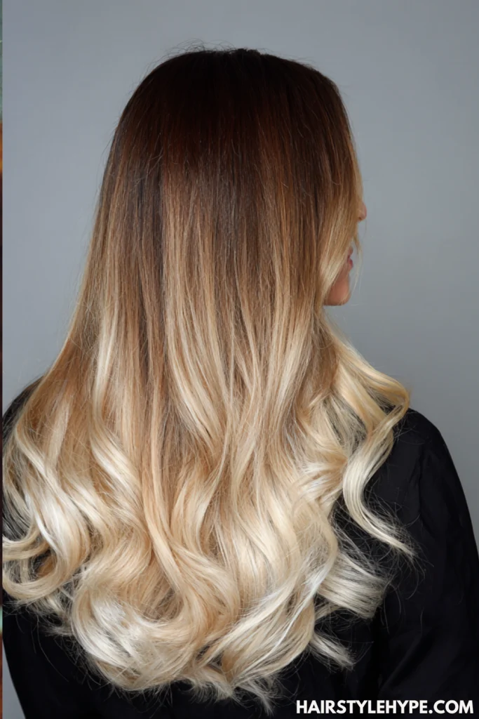 Dark Roots with Blonde Ends