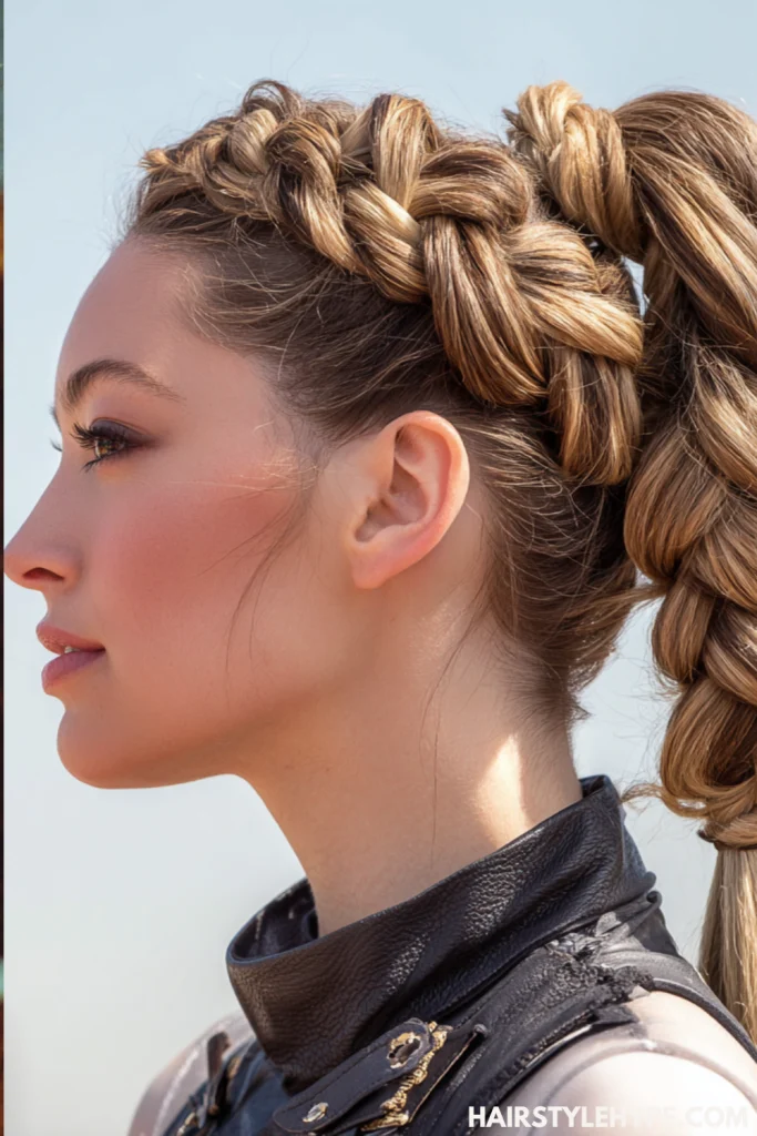 Dutch Braided Ponytail