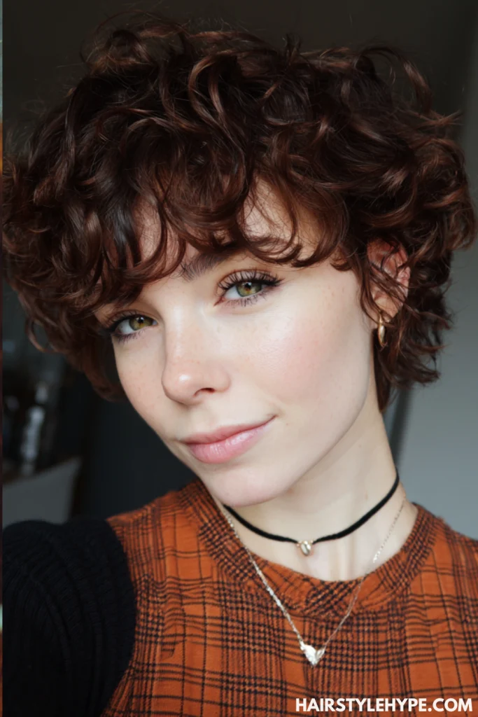  Half-Up Curly Kitty Cut