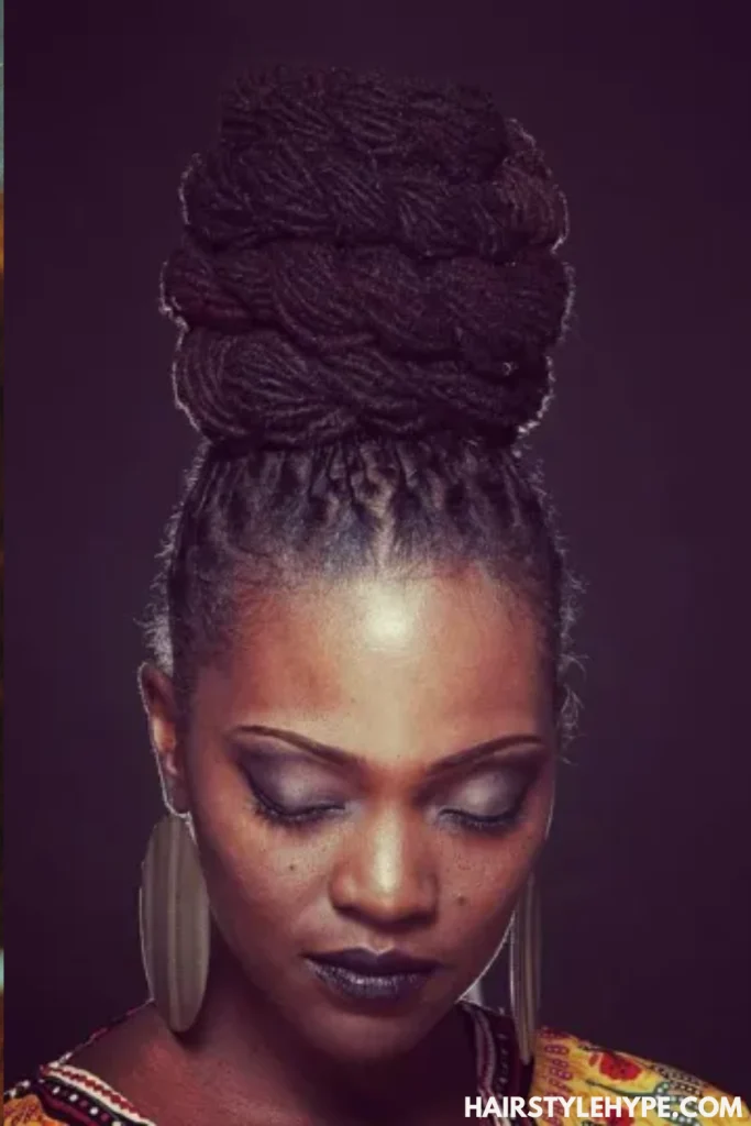 High Loc Bun