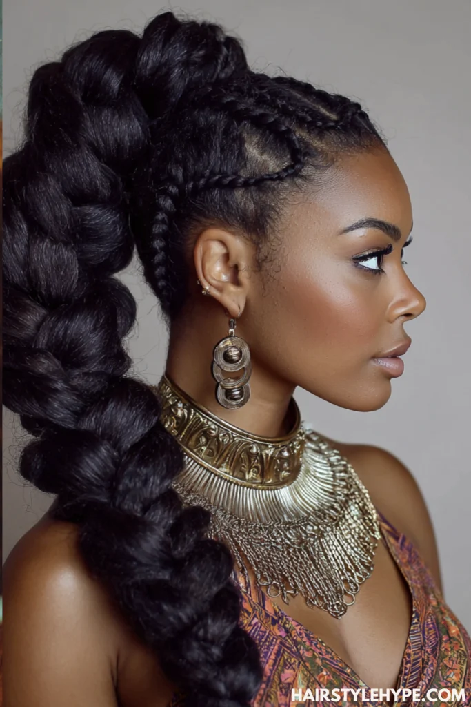 Jumbo Braided Ponytail