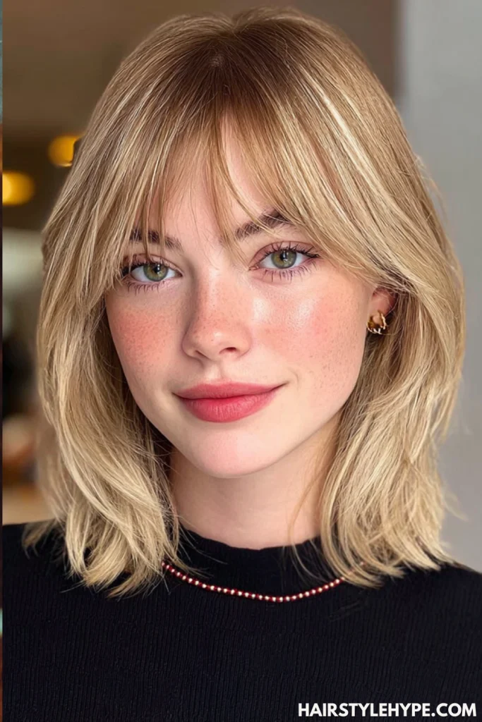  Kitty Cut with Curtain Bangs