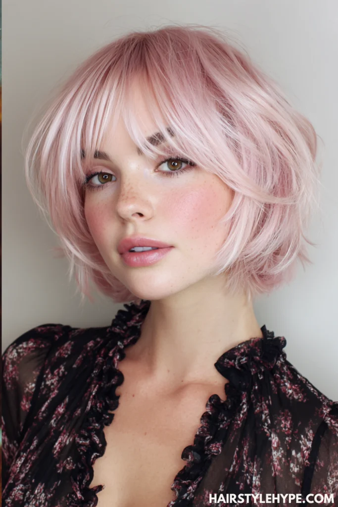  Kitty Cut with Face-Framing Layers