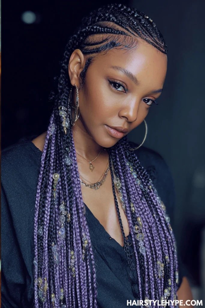 Knotless Braids with Beads