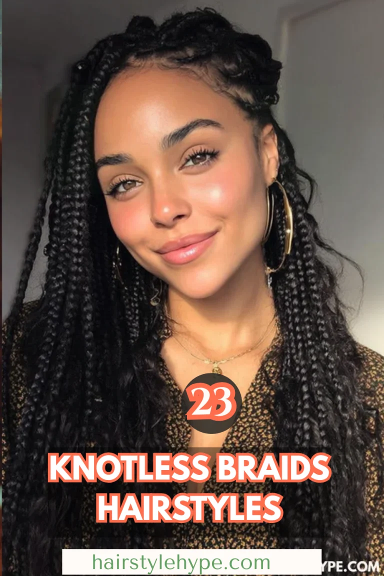 Knotless braids hairstyles