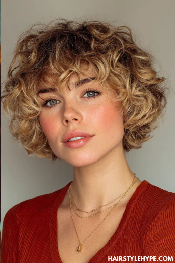 Short Curly Bob