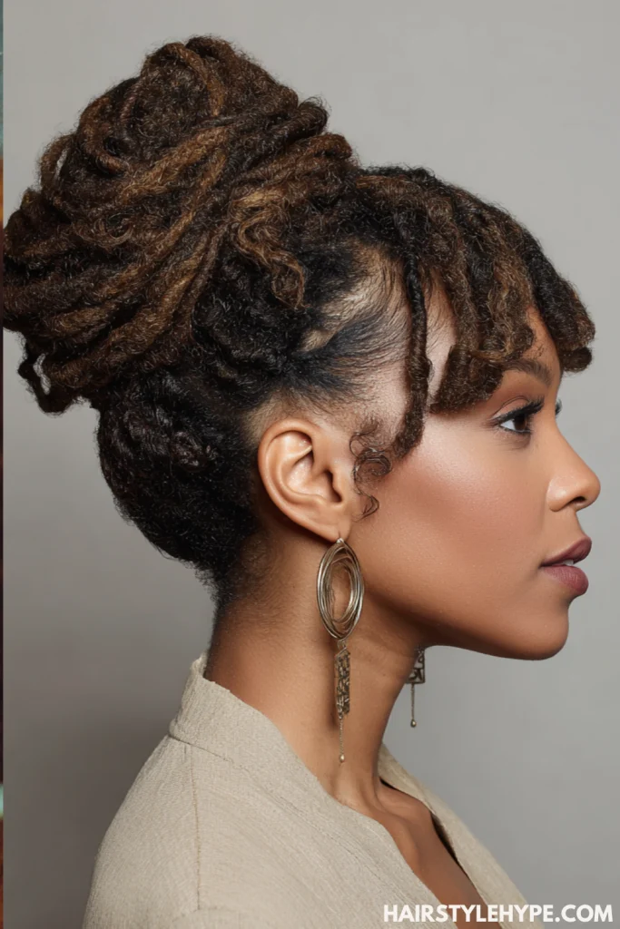 Loc Space Buns