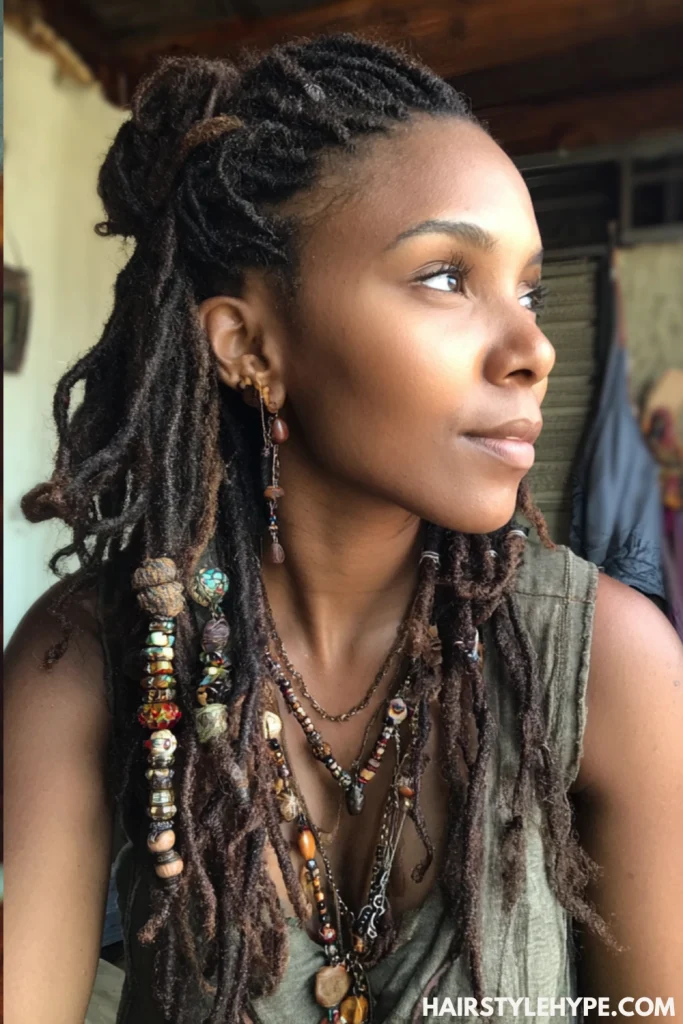Locs with Beads