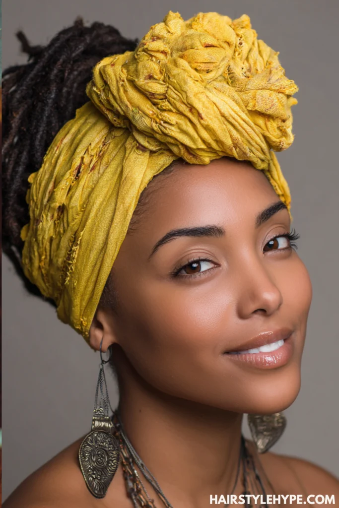 Locs with Head Wraps