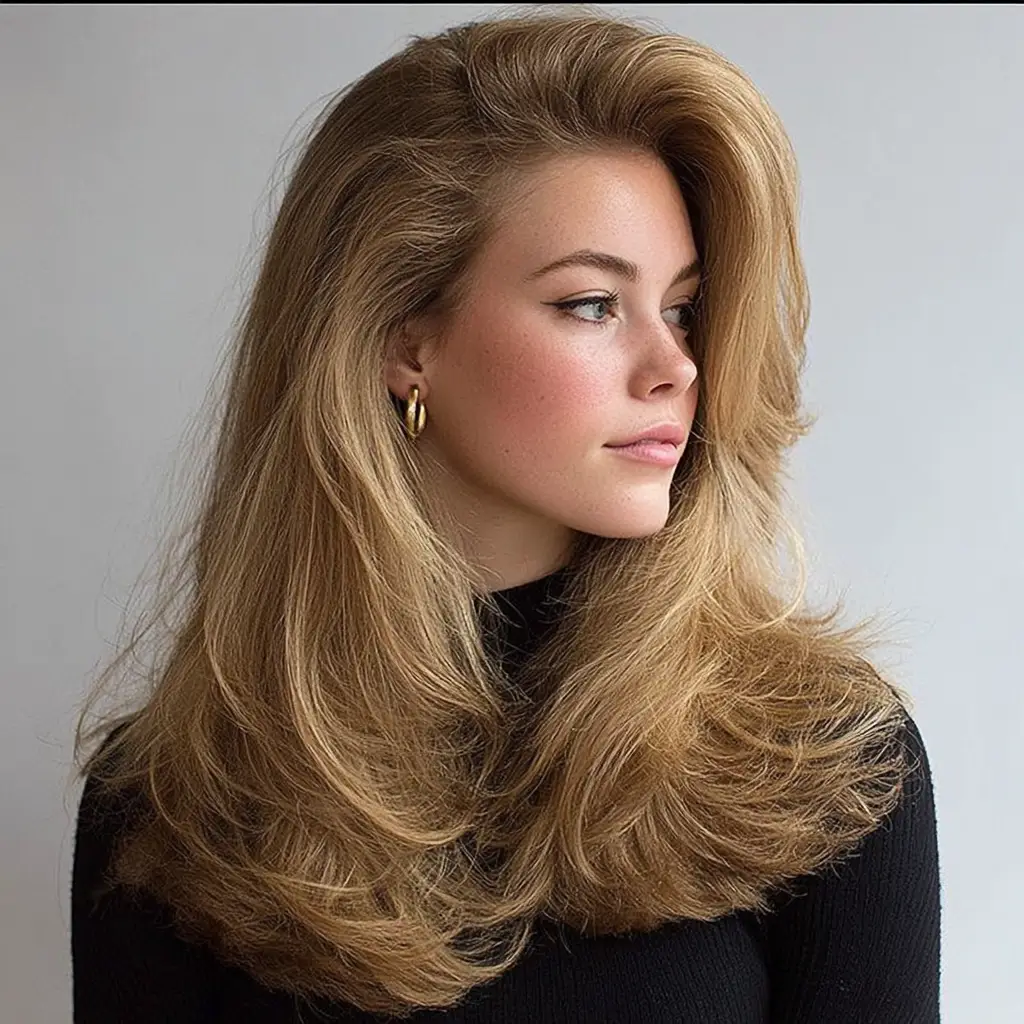  Long Hair 90s Blowout