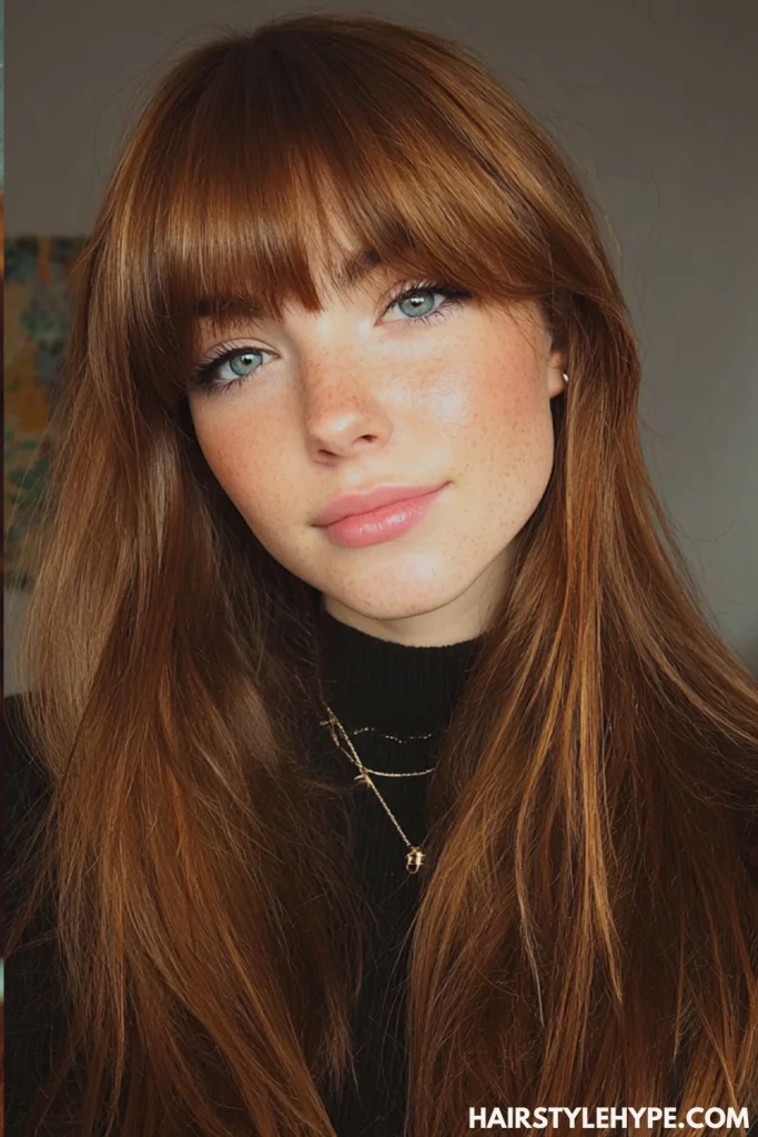  Long Kitty Cut with Middle Part