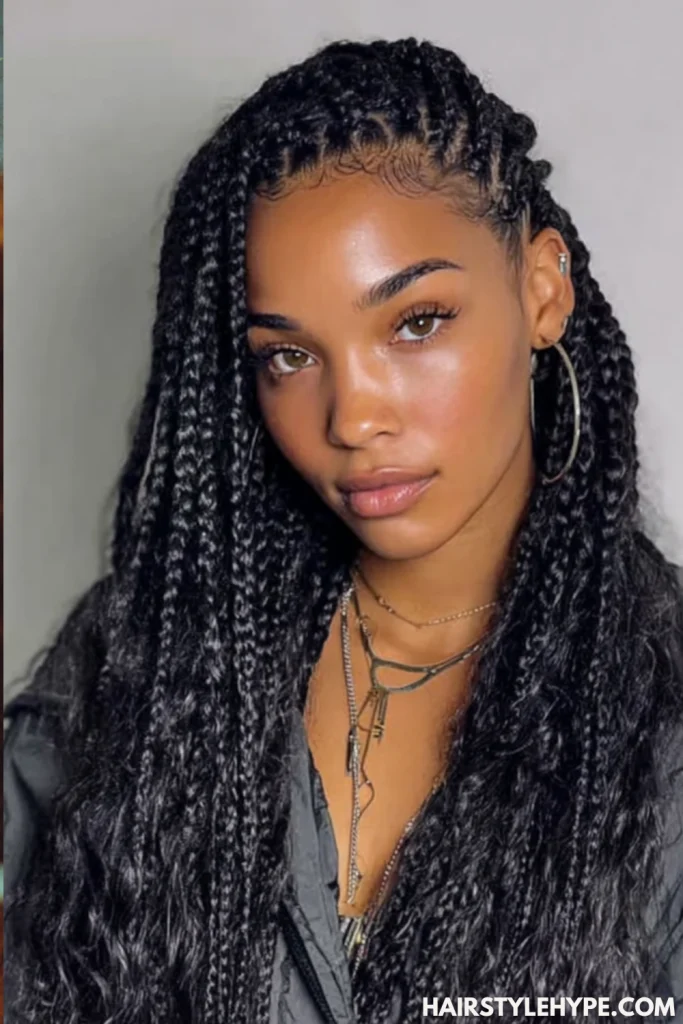 Medium Knotless Braids