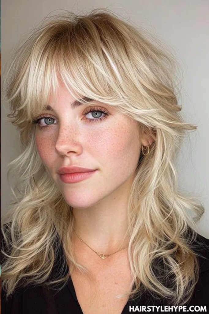 Messy Shag with Wispy Bangs