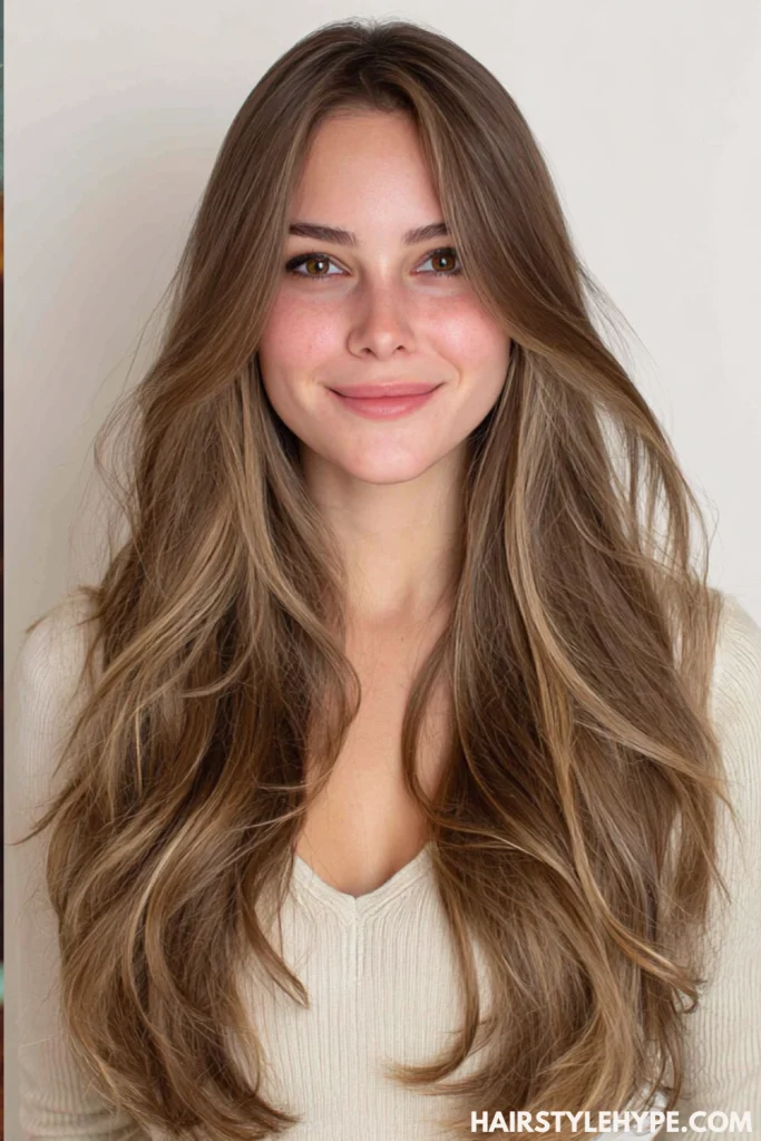 Middle Part Long Hair