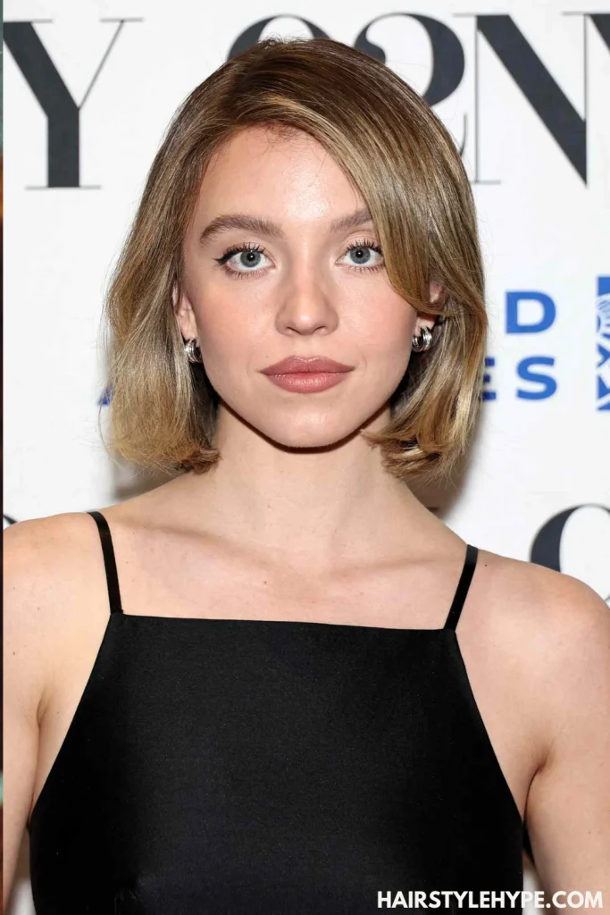  Old Money Bob with Curtain Bangs
