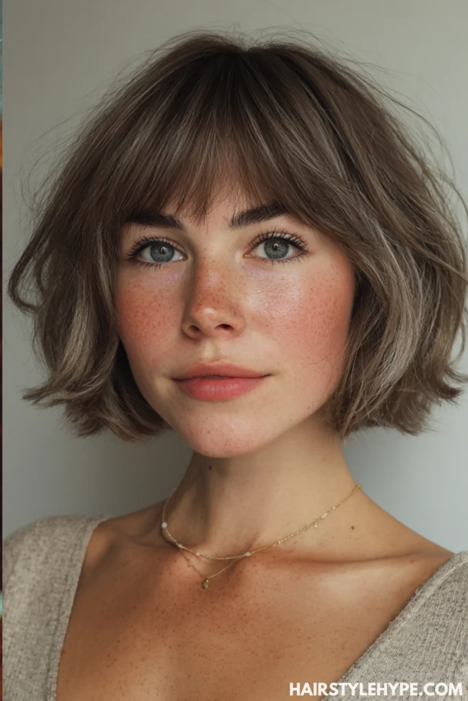  Old Money Bob with Wispy Bangs