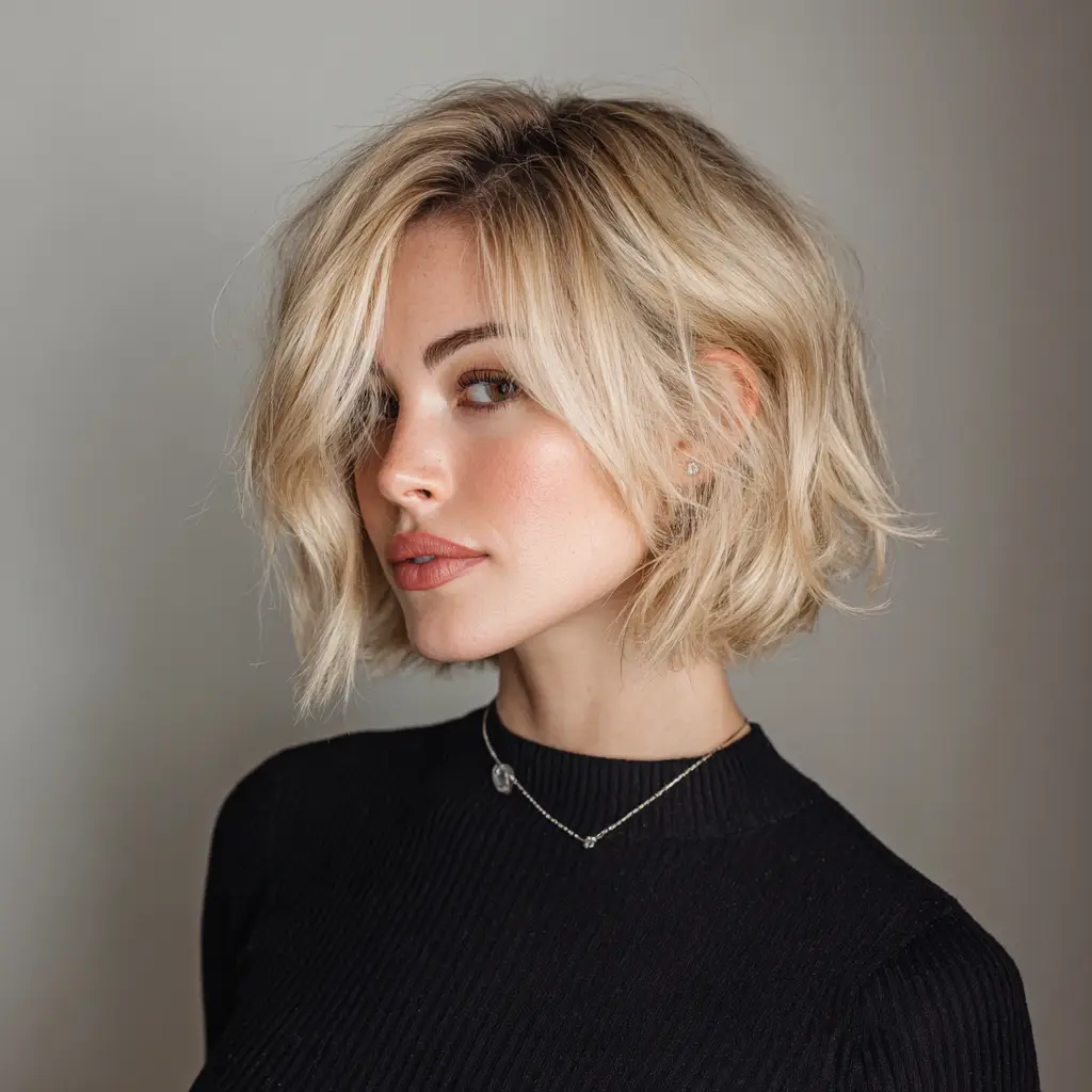  Old Money Bob with Wispy Ends