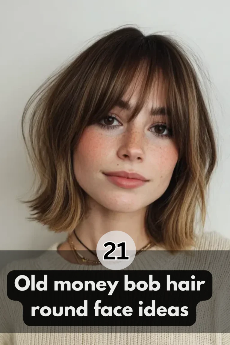 Old money bob hair round face ideas