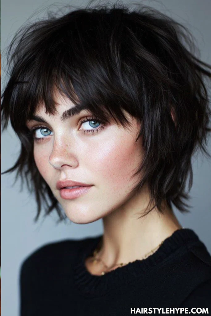  Shag with Curtain Bangs