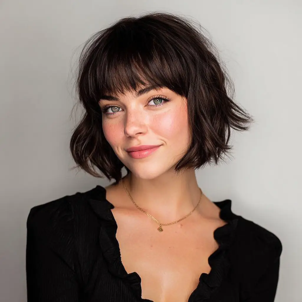  Short Kitty Cut with Bangs