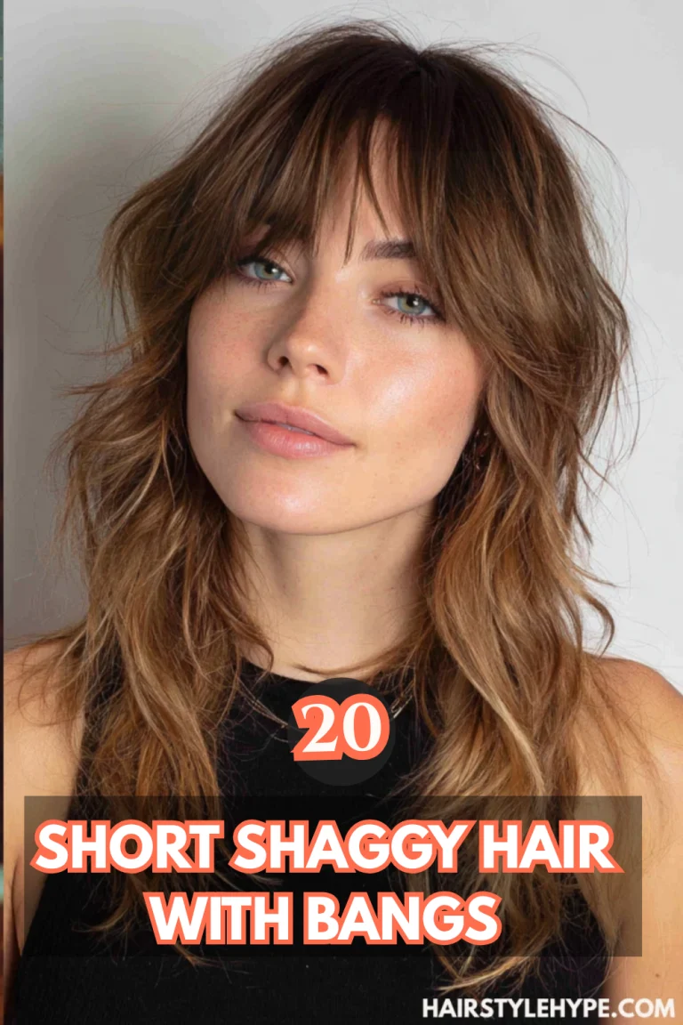 Short shaggy hair with bangs
