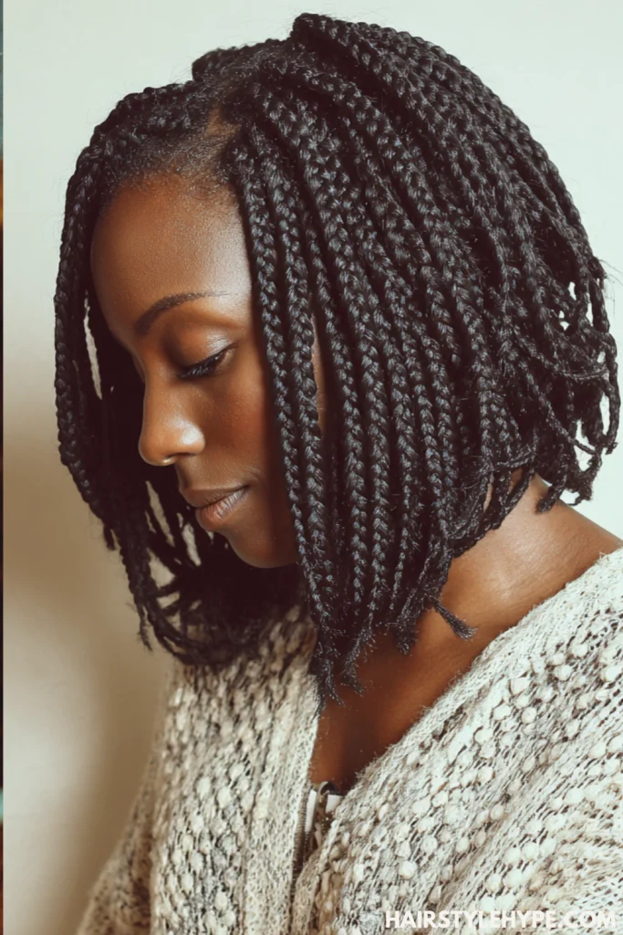 Shoulder-Length Bob Box Braids