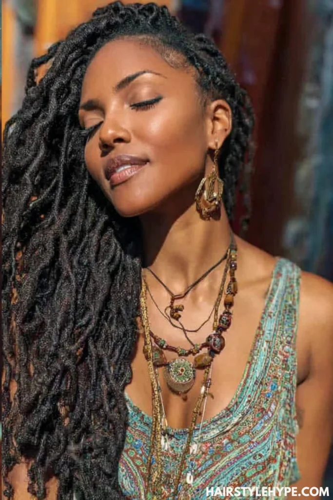 Side-Swept Locs
