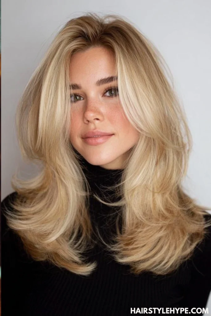  Sleek Straight Blonde Kitty Cut