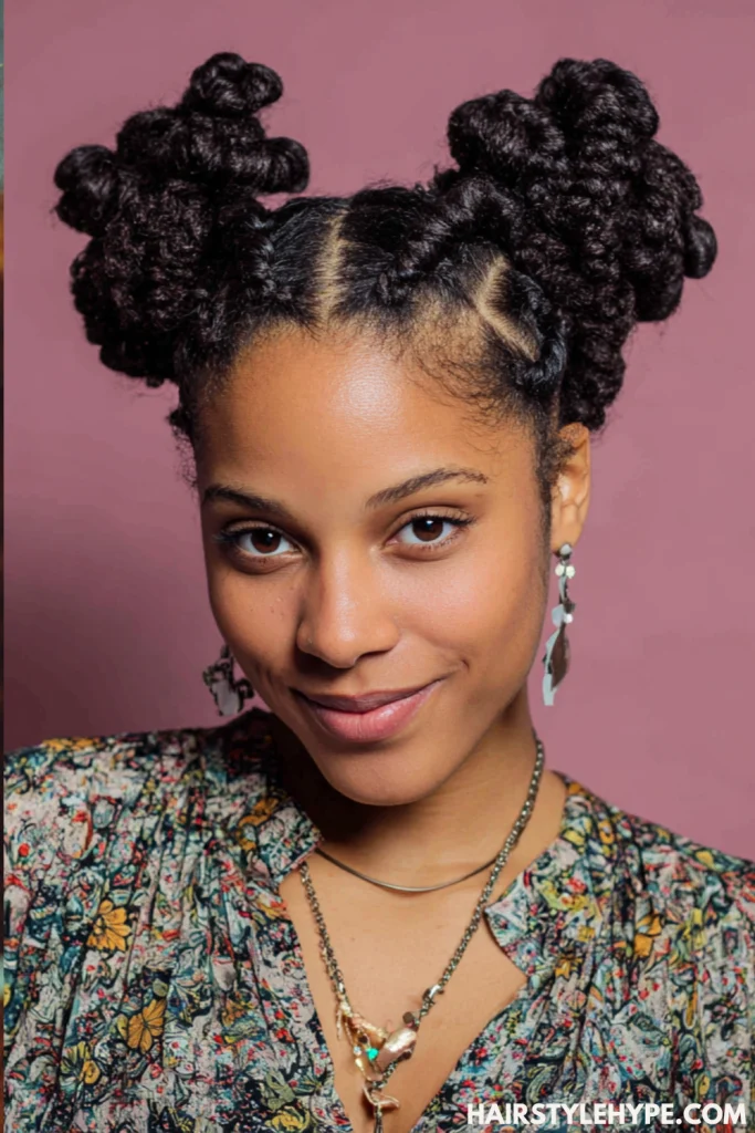 2-Strand Twist Space Buns