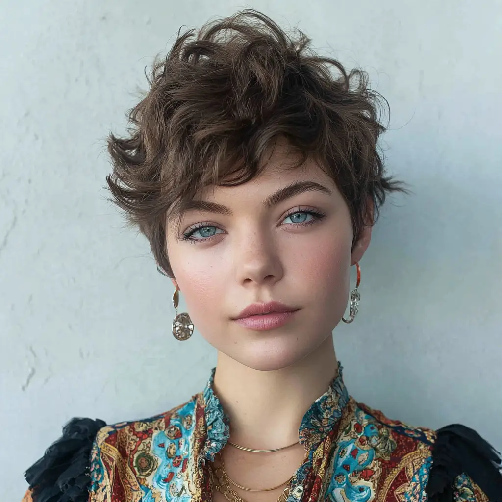  Wavy Short Kitty Cut
