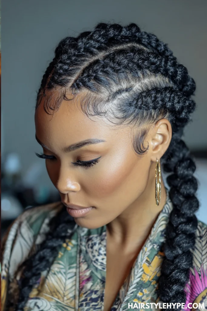  Zig-Zag Cornrows