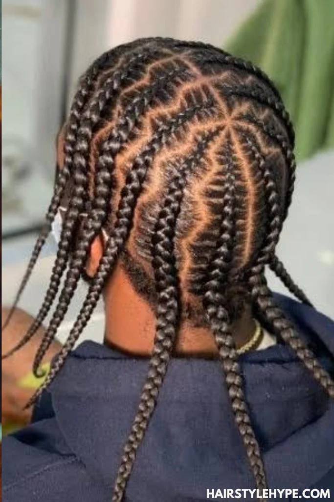  Zig-Zag Part Braids
