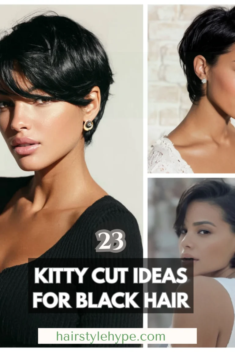 kitty cut on black hair