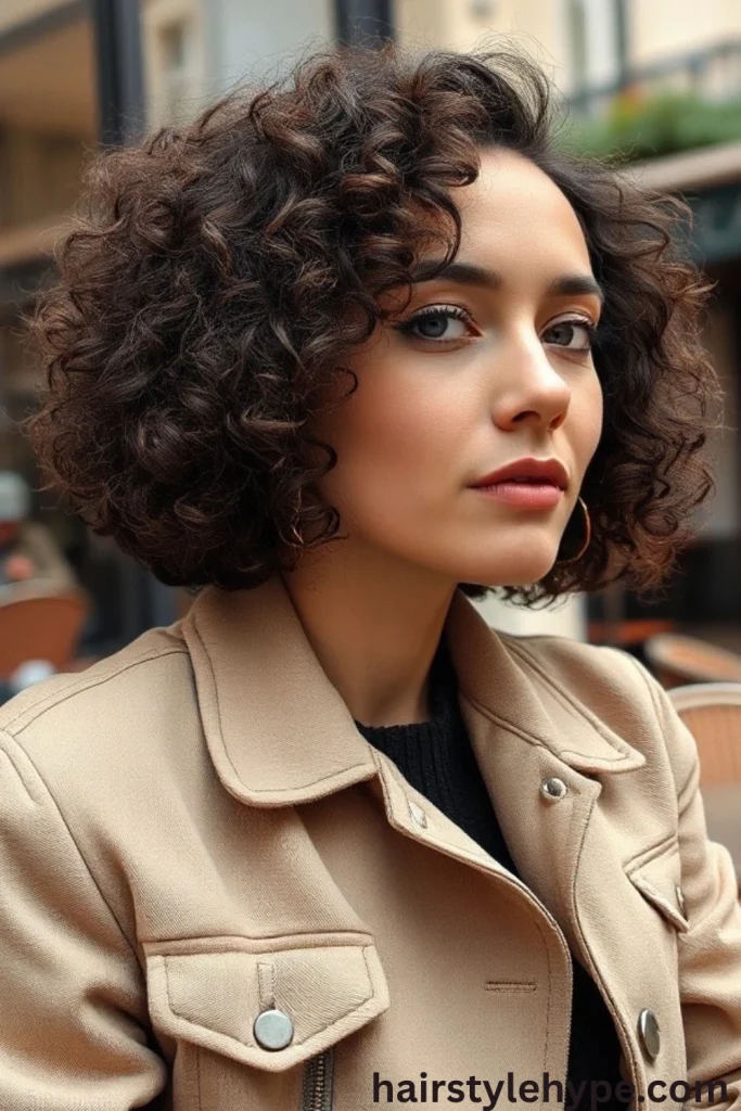 Curly Bob for Playful, Natural Texture