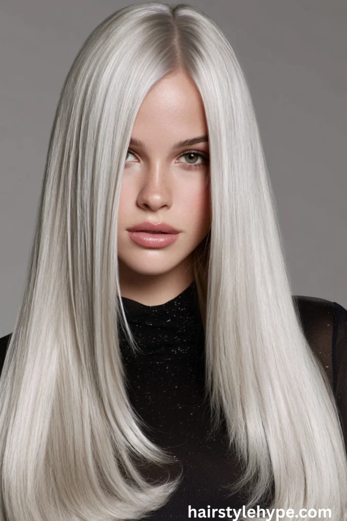 Forest Green and Black Hair With Soft Waves and Bangs for Earthy Elegance