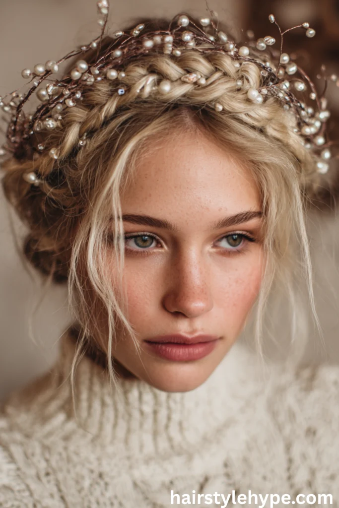 Glossy Straight Hair with Middle Part