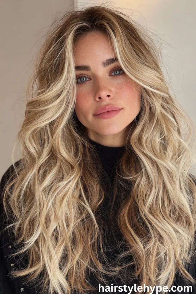Loose Winter Waves with Face-Framing Layers