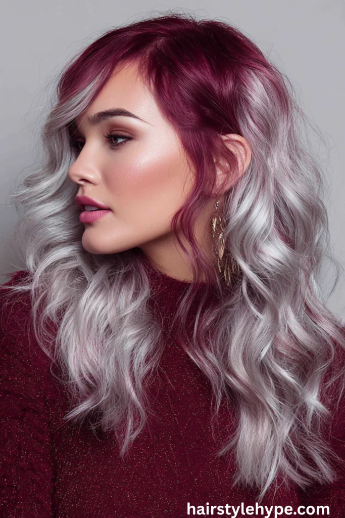 Purple, Blue, and Pink Galaxy Hair for a Cosmic Fantasy Look