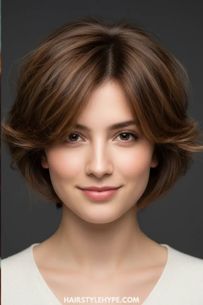 Short Wolf Cut With Face-Framing Layers for a Softly Sculpted Silhouette