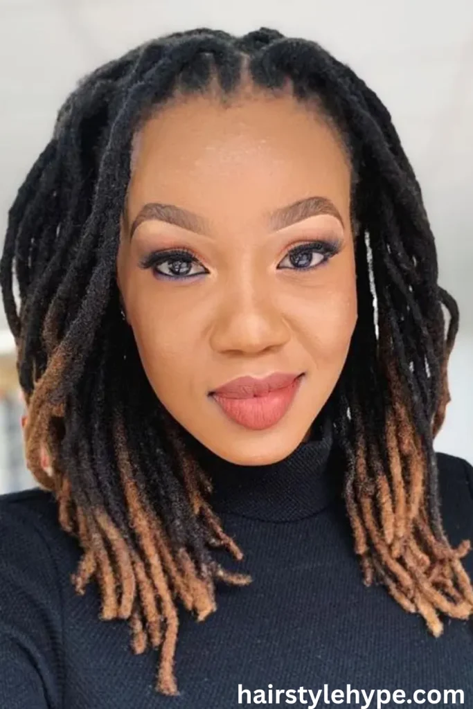 Side-Swept Locs for Effortless Glam