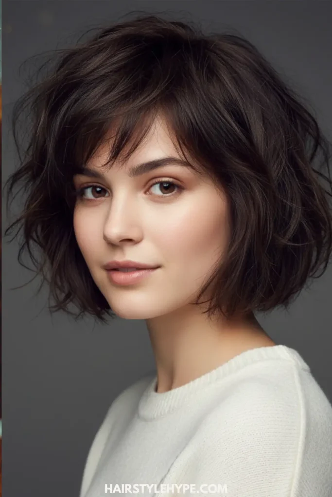 Textured Short Wolf Cut With Tousled Layers for a Carefree, Lived-In Vibe