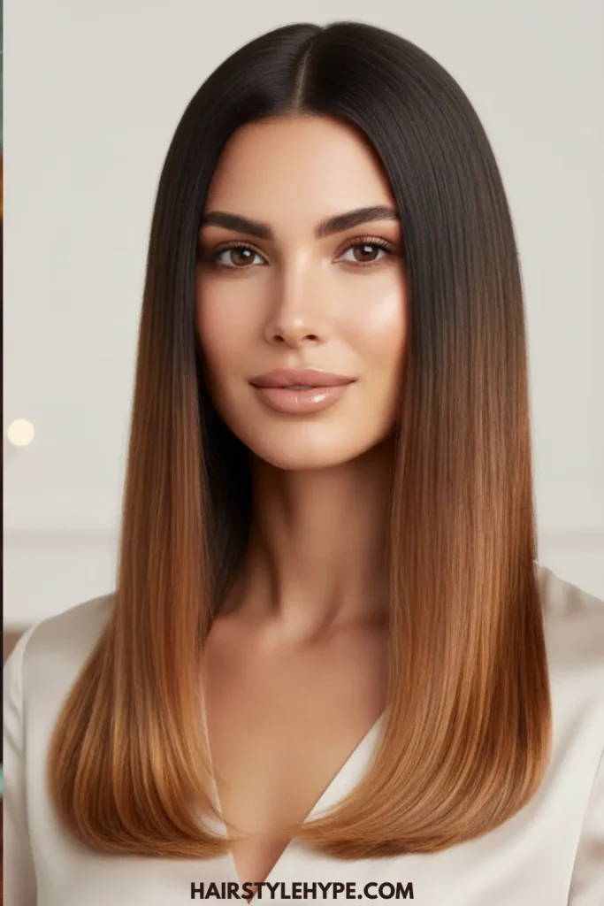 Brown Sugar Ombre on Long Hair