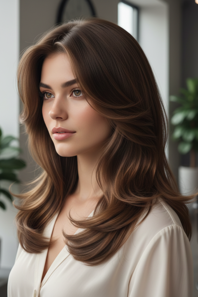 Long Layers with Face-Framing Pieces